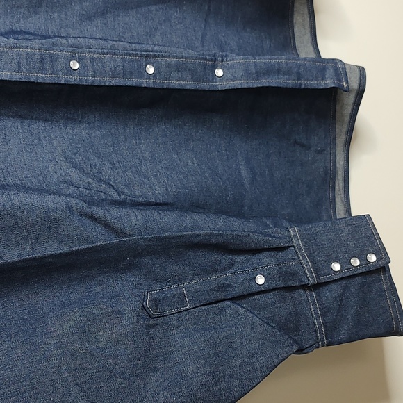 BB Brand Denim Welding Workwear Shirt 3XL pearl snap - Picture 4 of 8